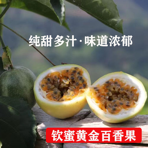 这个黄金百香果纯甜多汁果香浓郁
