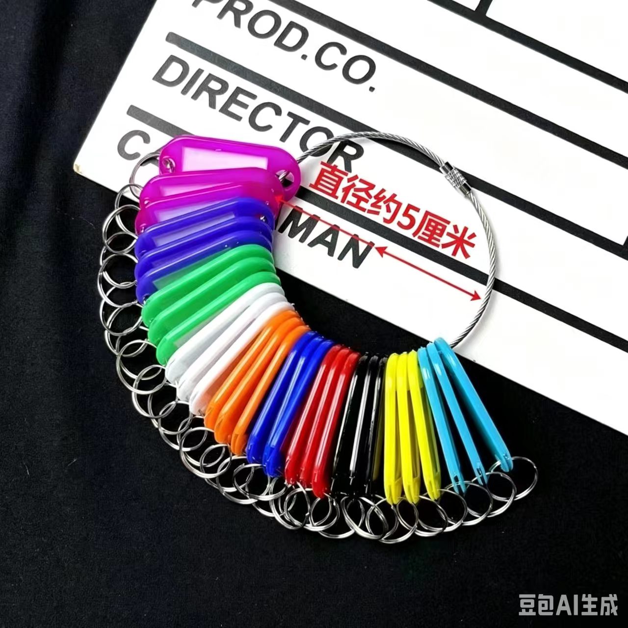 彩色塑料钥匙牌钥匙扣分类标签标记牌宾馆酒店号码牌锁匙吊牌挂牌