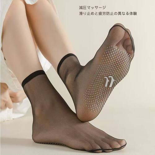 韩国点胶水晶袜女防勾丝防滑夏超轻薄透气隐形短丝袜无痕薄袜子