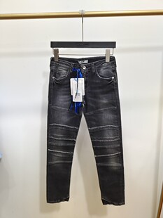 150码意大利产MSGM童装女童休闲潮款牛仔裤 VBCAC6617A吊牌价1699