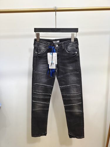 150码意大利产MSGM童装女童休闲潮款牛仔裤 VBCAC6617A吊牌价1699