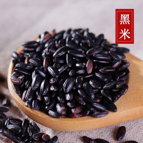 农家种植黑米杂粮黑大米黑香米黑米粥原料米500g新米