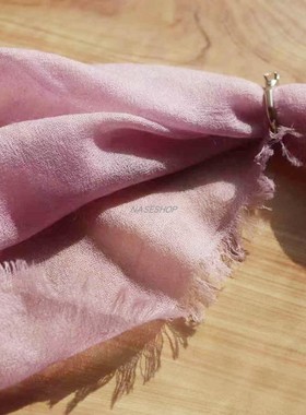 NASESHOP 欧洲外商定制绒尖精织220支细腻戒指绒格子配色百搭围披