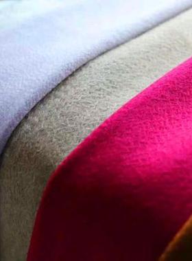 NASESHOP21精选意大利秋冬水波纹绒尖围巾多色干练版流苏巾