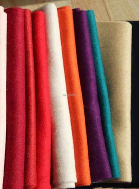 NASE精选 19英国单精梳羊绒羊羔毛围巾混纺保暖纯色小围巾