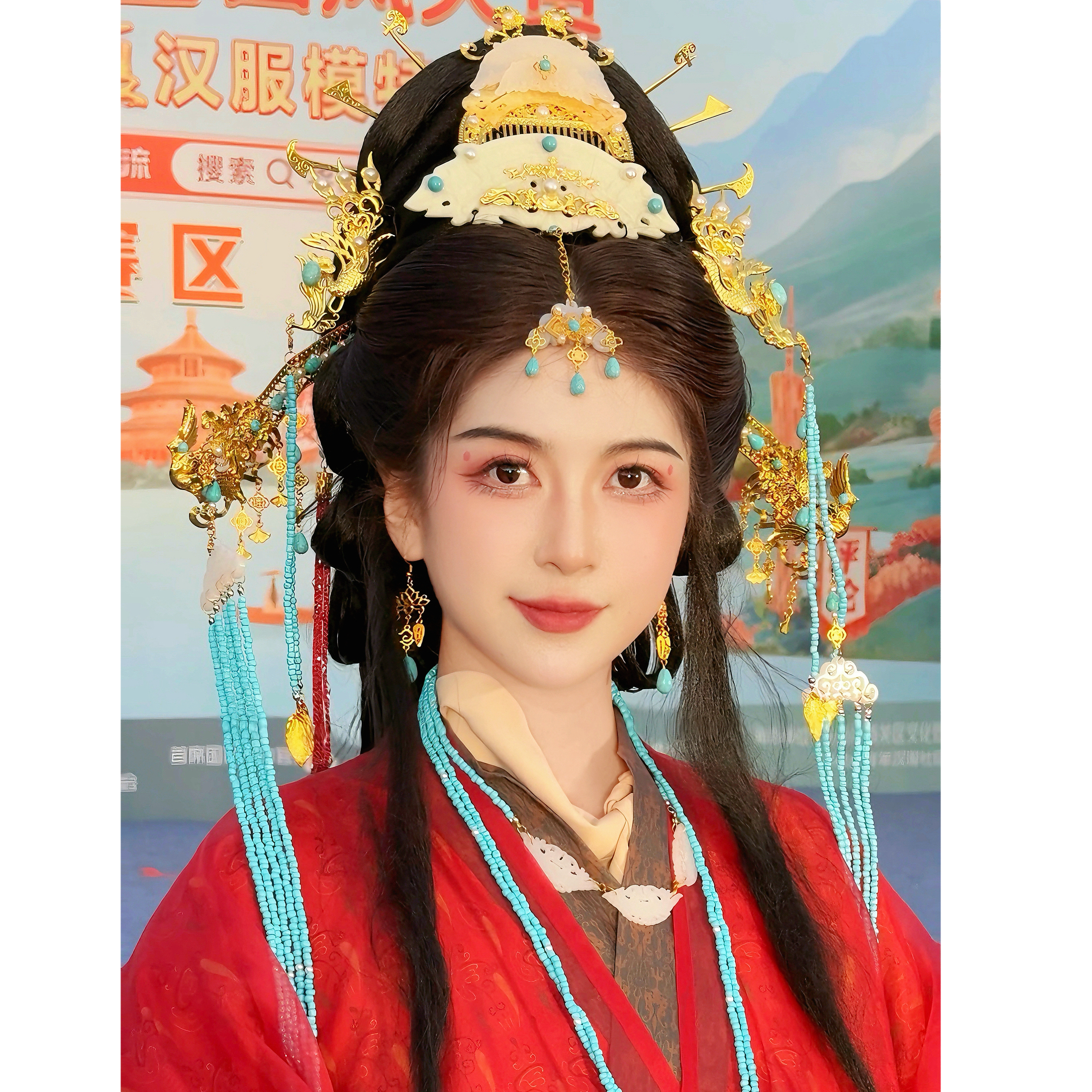 秦汉仿玉饰品魏晋汉服战国袍发饰