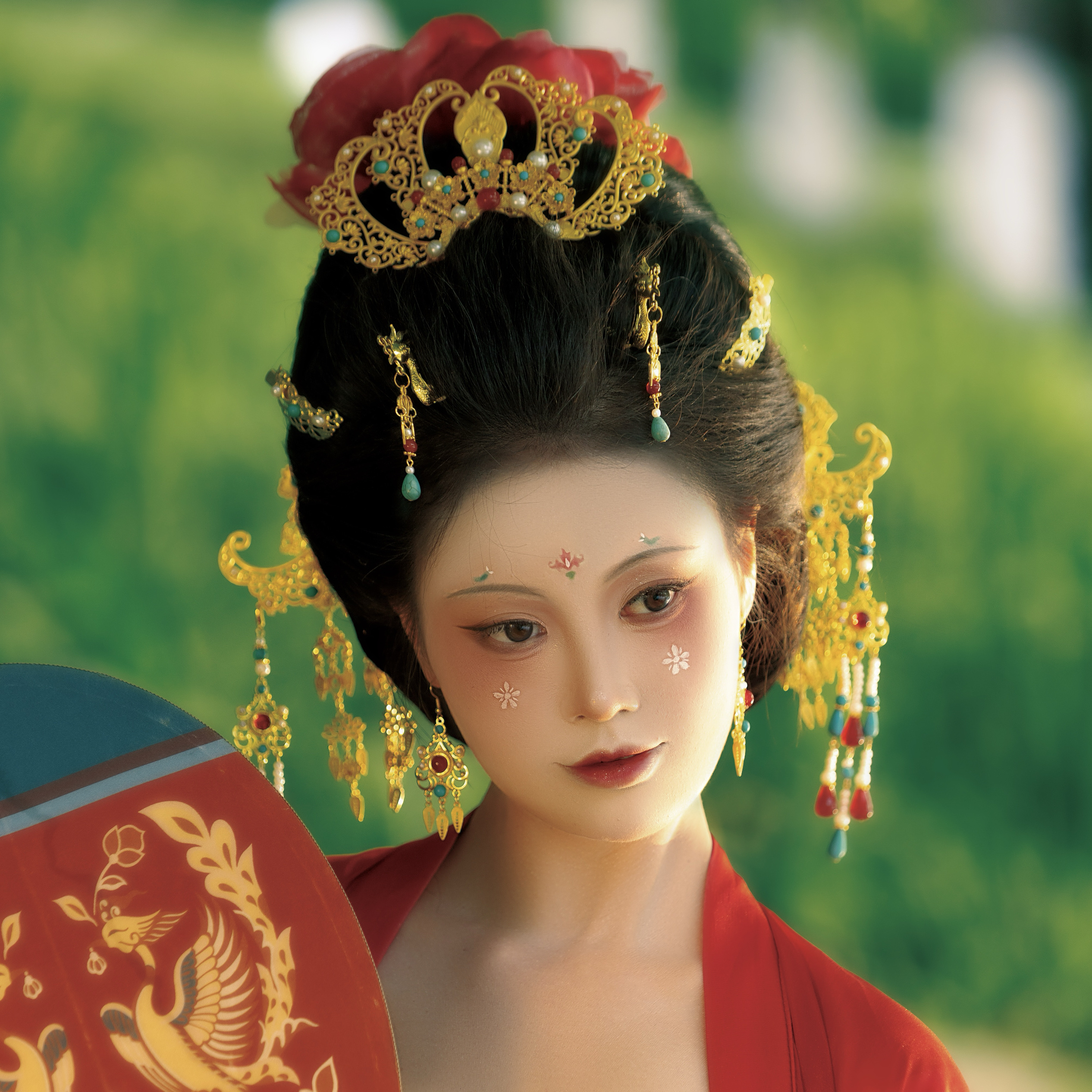 【霜翎阁】发簪华丽婚礼婚服同款唐风汉服复原套装配饰品{连理枝}