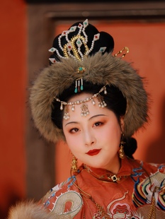 【霜翎阁】红楼梦卧兔儿抹额套汉服古风配饰品王熙凤额饰明制秋冬