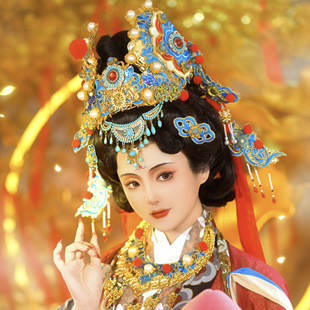 【霜翎阁】永乐宫壁画神仙发饰套装冠簪子汉服配饰品{奉宝玉女}