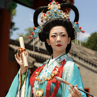 【霜翎阁】永乐宫神仙装束衍生发饰套装钗簪子汉服配饰品{水星}