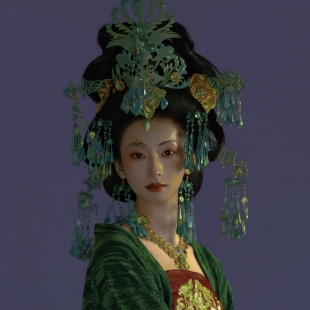 【霜翎阁】青铜克苏鲁大祭司全套装汉服发饰品配流苏祭祀楚巫女神