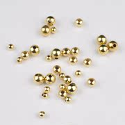 MyatouDIY Tibetan silver beads Jewelry Accessories across the smooth round beads in bead gold accessories color Jin Zhu