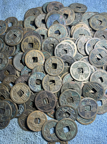 真品唐朝开元通宝古铜钱古钱币收中华古钱币收藏古代清朝宋朝