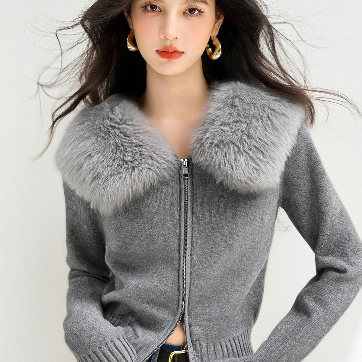 针织衫毛衣连帽毛毛秋季2025新款软糯绵羊绒上衣,女装针织衫/毛衣,衣嘉衣服饰 针织衫毛衣连帽毛毛秋季2025新款软糯绵羊绒上衣,女装针织衫/毛衣,衣嘉衣服饰