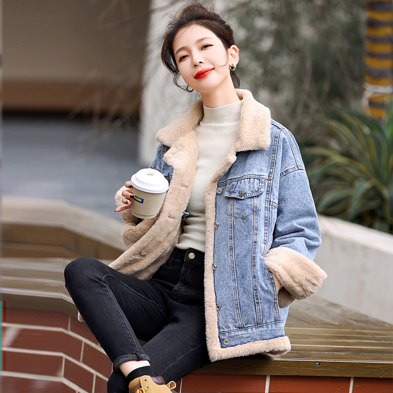 2025冬装新款加厚休闲夹克外套女加绒两面穿牛仔棉衣棉袄潮,女装棉衣/棉服,衣嘉衣服饰 2025冬装新款加厚休闲夹克外套女加绒两面穿牛仔棉衣棉袄潮,女装棉衣/棉服,衣嘉衣服饰