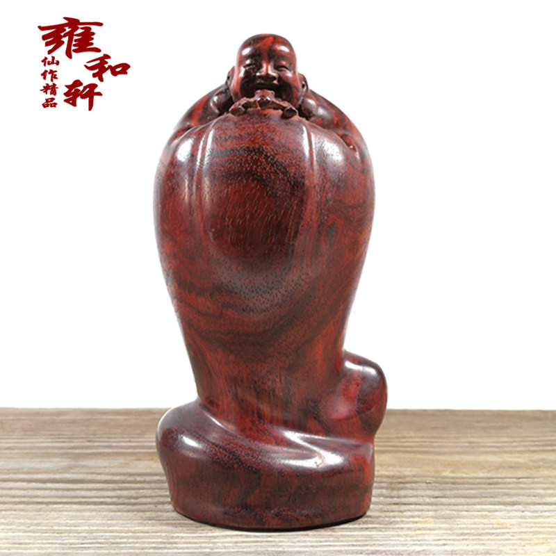 福在眼前摆件工艺品小叶紫檀包邮