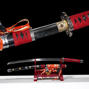 高性能武士打刀手工一体锻打T10钢覆土烧刃刀剑冷兵器未开刃