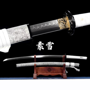 高性能武士打刀手工一体锻打T10钢覆土烧刃刀剑冷兵器未开刃