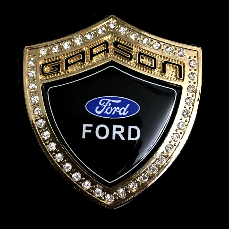 撼路者锐界探险者车标标志侧标福特专用金属车标盾形车标专用