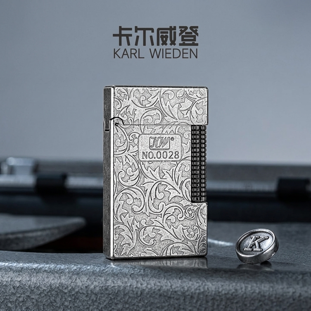 【送赠品】KW卡尔威登朗声煤油打火机高级送礼古银限量唐草商务男