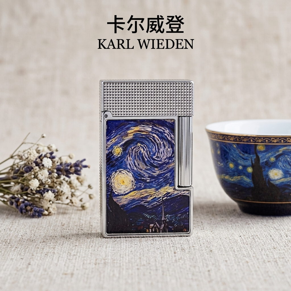 KW卡尔威登朗声煤油打火机高级送男友生日礼物 星月夜 商务情人节