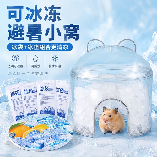 仓鼠窝夏季降温冰屋金丝熊躲避屋