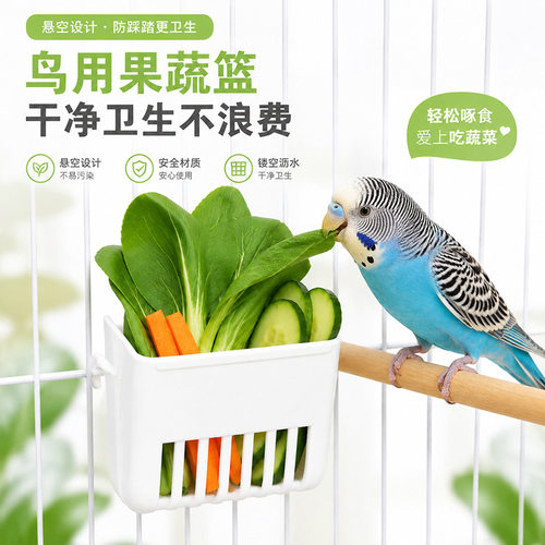 憨憨乐鹦鹉悬挂蔬菜水果筐