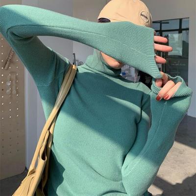 堆堆领打底衫羊绒修身加厚