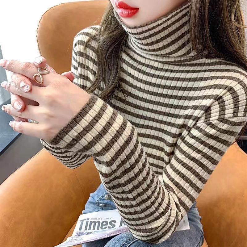 韩系高领针织衫修身内搭