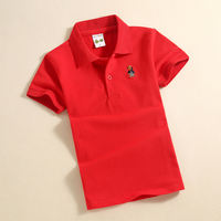 Pure cotton children's short-sleeved T-shirt, white Zhongda Children's Clothing, new summer clothes for girls and boys, vest, baby POLO shirt thumbnail 3