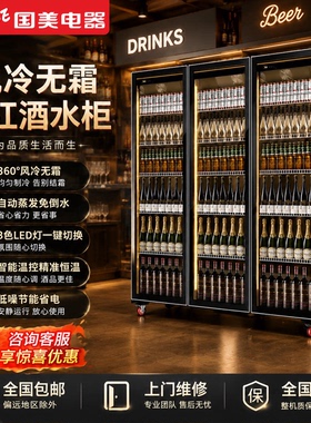 国美饮料展示柜立式冷藏冰柜
