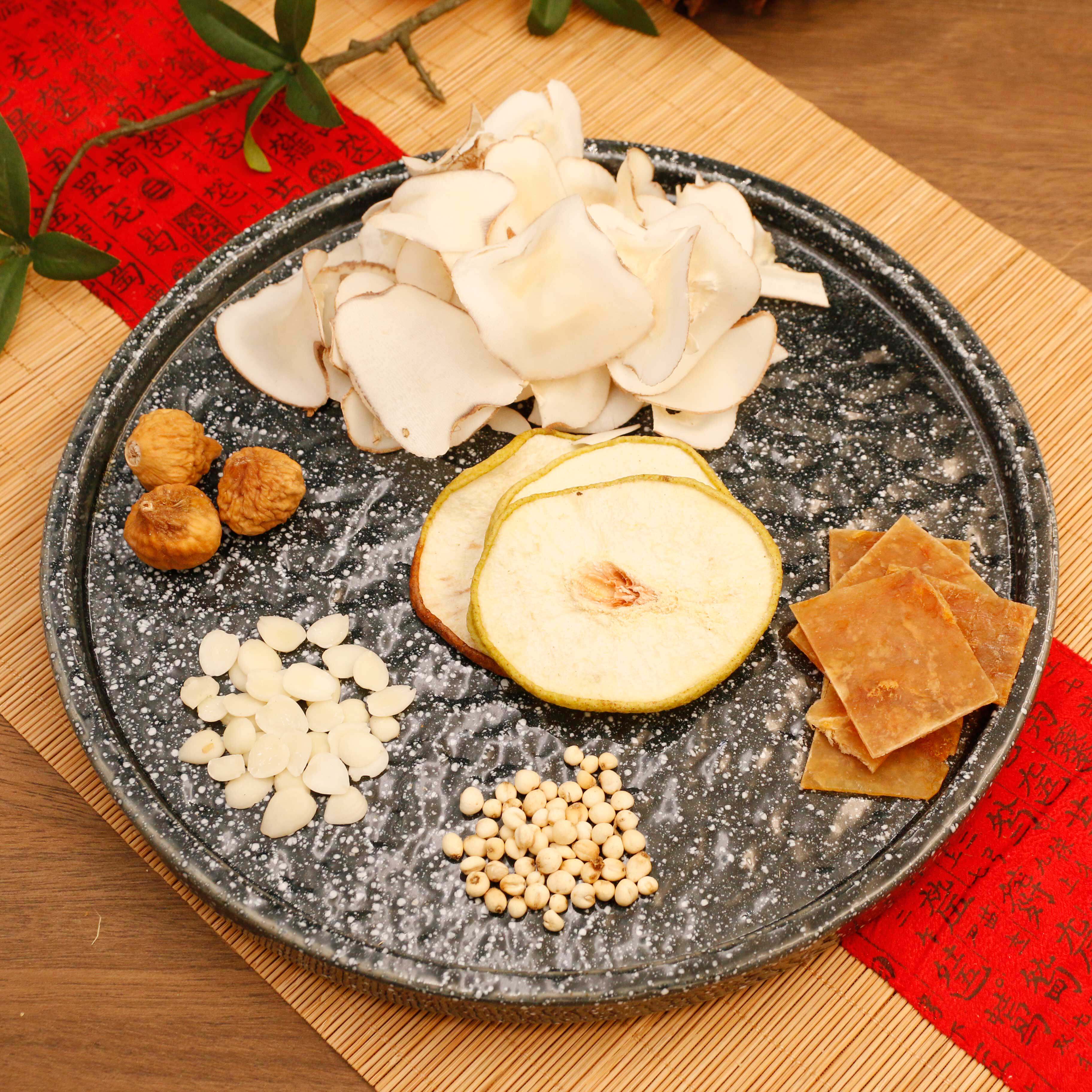 鳄鱼干雪梨干海底椰南北杏川贝无花果润燥汤包3袋装