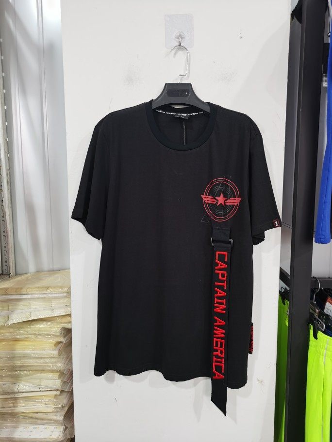 dx男潮牌短袖胸前飘带款