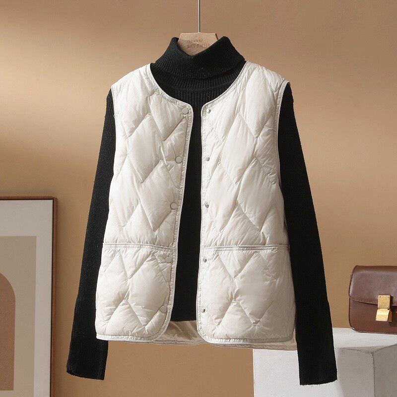 2025年秋冬季轻薄棉服马甲女短款时尚内搭背心内胆小个子夹棉外套,女装/女士精品,马夹,淘宝优惠券,粉丝福利购,淘宝优惠卷