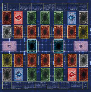 游戏王简体中文决斗盘橡胶场地卡牌垫布官方大师4YGO简中双人卡垫