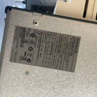 项目换大水泵了 机仅运行了10天 所以 装 ats22c11q