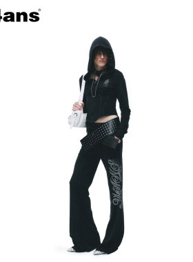 24ANS LTD 千禧punk套装⑴烧花破坏⑵渐变白钻⑶鱼骨结构⑷收腰腿