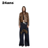 宋雨琦同款 备受海外明星博主青睐 中式 24ANS 朋克皮衣 正派