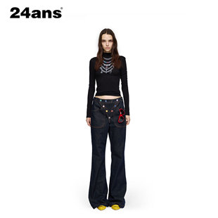 可拆门襟微喇裤 24ANS 显瘦主要 设计 LTD已有10年专注于做服装