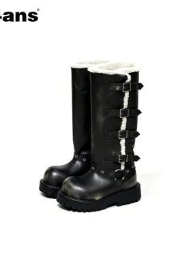 24ANS LTD 可翻折两穿骑士靴 雪地靴