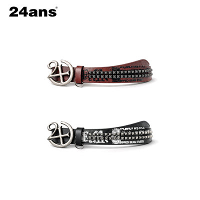 24ANS LTD【汪苏泷同款】皮带 ⑴朋克印花⑵手工铆钉⑶定制带头