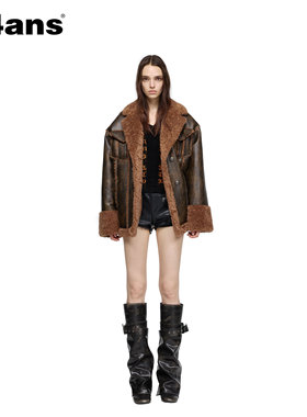 24ANS LTD【姚晓棠同款】皮毛一体外套