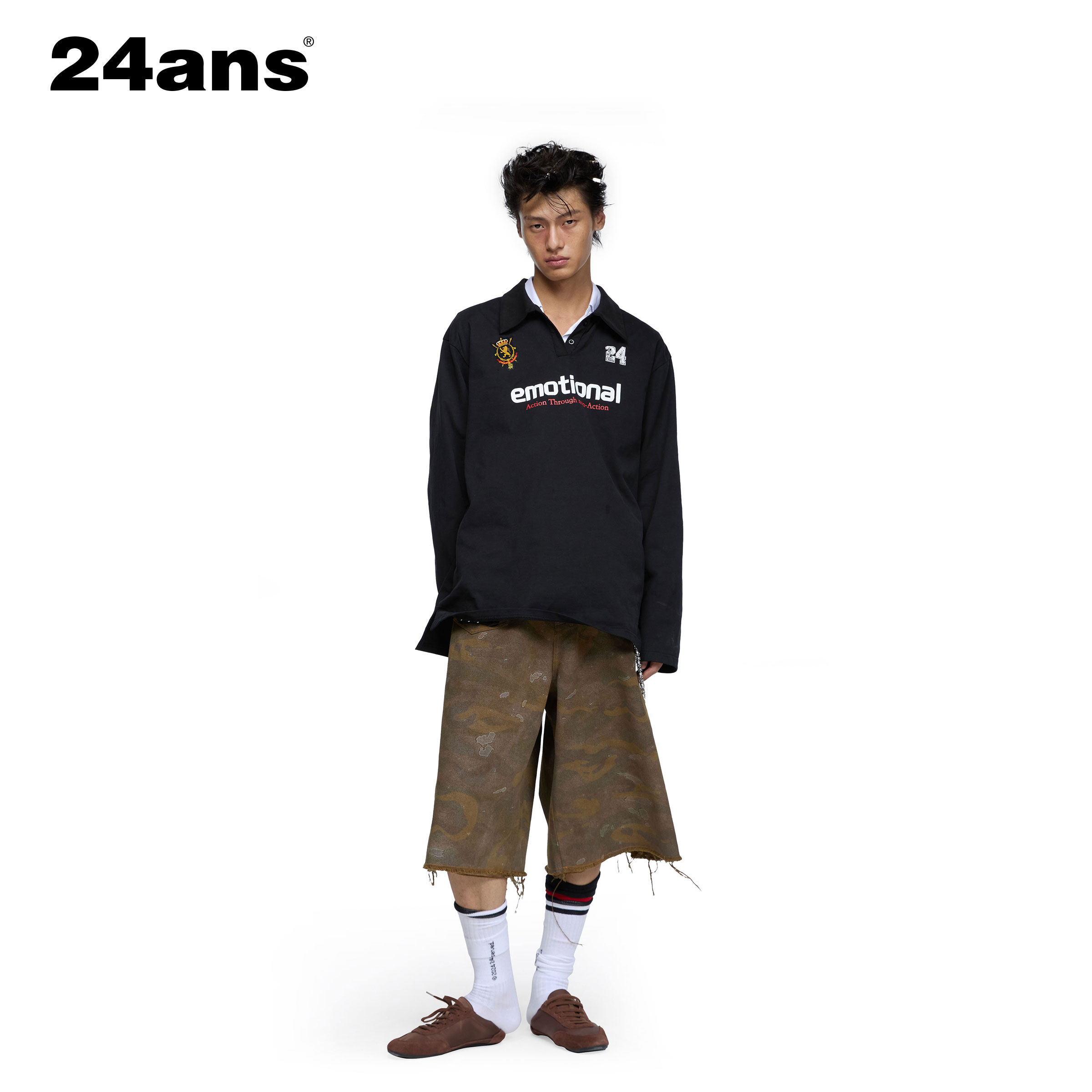 24ANS LTD副线TMN 男女同款polo领长袖,男装,Polo衫,淘宝优惠券,粉丝福利购,淘宝优惠卷