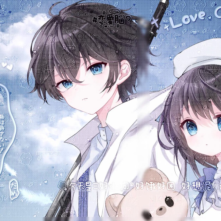 没烦恼扭蛋]情侣日系动漫情头头像原创扭蛋机高清原图无水印