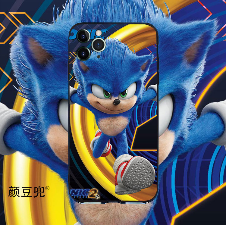 刺猬索尼克Sonic手机壳iPhone13适用12 Pro苹果XS MAX防摔红米K40