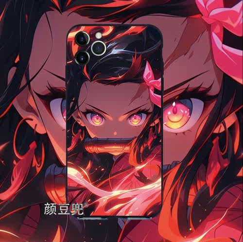 鬼灭之刃 灶门祢豆子 手机壳iphone13 pro适用12苹果14xsmaxr红米K50pro一加11小米13荣耀IQOO11软78动漫VIVO