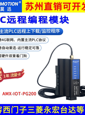 艾莫迅PLC远程控制模块上下载监控智能4G网关云盒子IOT-DM100/200