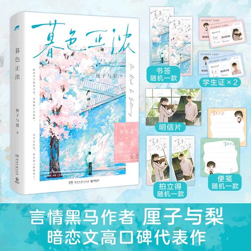 【认准正版】暮色正浓 你在我这儿永远都是例外 暗恋不会窥见天光青梅抵不过霜降 可幸运的是你在那之前到来了暗恋青春文学代表作