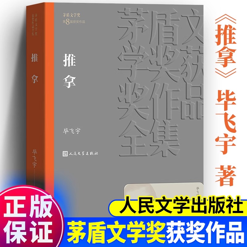 推拿 第8届茅盾文学奖获奖作品 毕飞宇著 盲人题材的长篇小说 深入到这一特殊群体的心灵 人民文学出版社 正版书籍