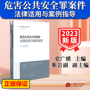 党广锁 危害公共安全罪案件法律适用与案例指导 刑事法律案例指导丛书 刑事审判实务 9787510938238 正版 人民法院出版 新书2024适用